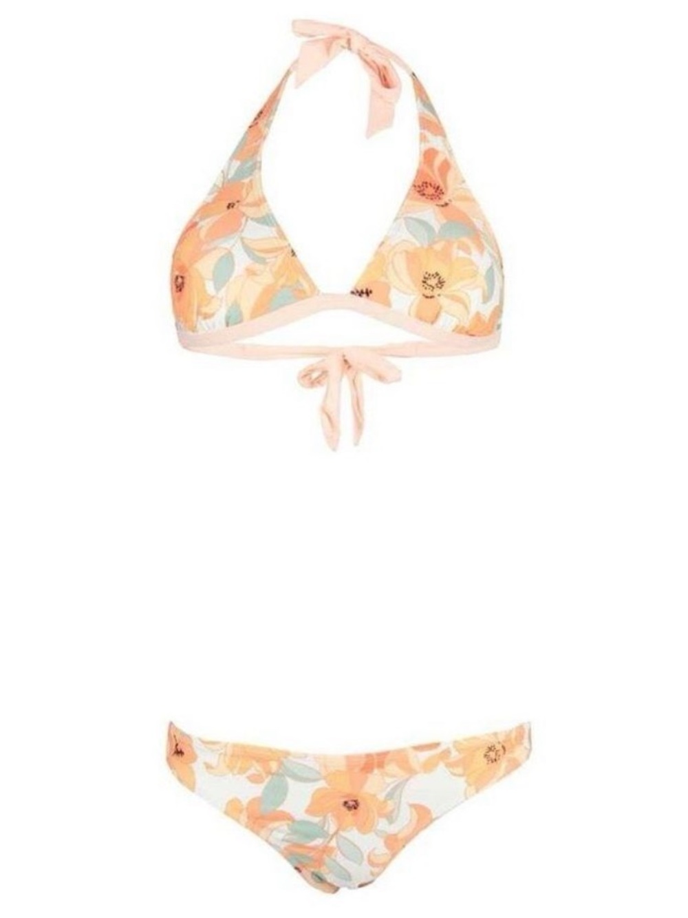 Rip Curl Papaya Punch Halter Top and Bottom Set, Medium